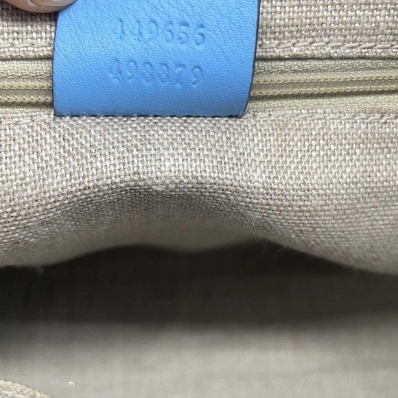 Gucci Baby blue micro guccisimma satchel bag - Picture 11 of 13
